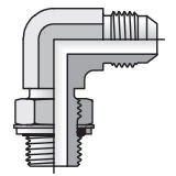 Triple-Lok 37 Flare JIC - Tube to BSPP-ORR with Metric Hex - 90 Elbow